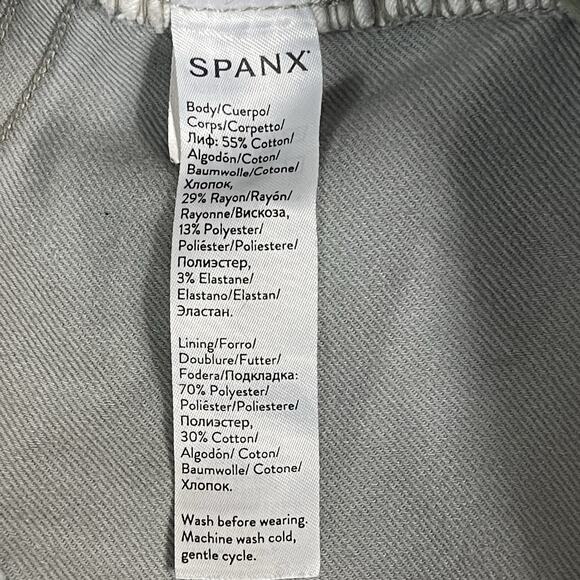 Spanx Short Womens XL Gray Camo Pull On Twill Regular Fit Stretch 4.5" - Picture 11 of 13